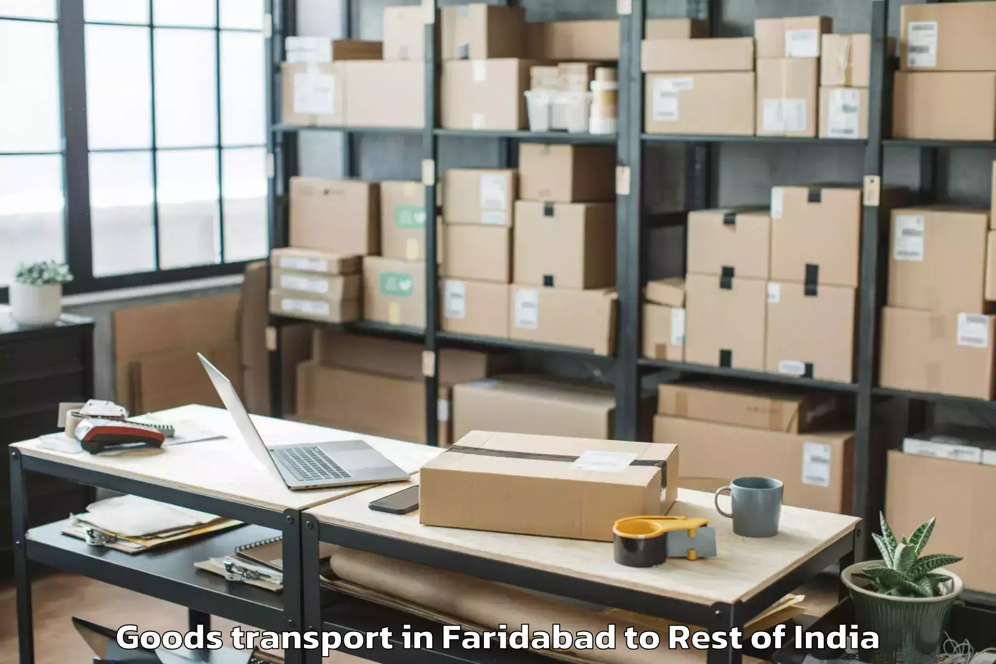 Book Faridabad to Byrnihat Goods Transport